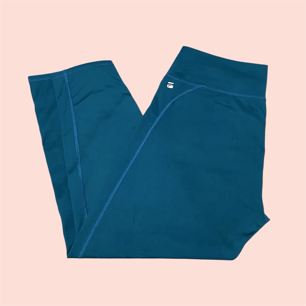 Fabletics 7/8 Length Dark Teal Leggings